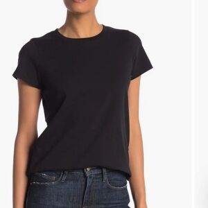 Madewell Women’s Vintage Crewneck Cotton Black Basic Short Sleeve Tee Size XXS